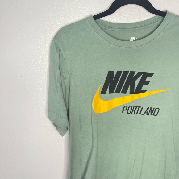 Nike Portland Oregon Moss Green Tee Shirt Unisex Size Small - Picture 2 of 7